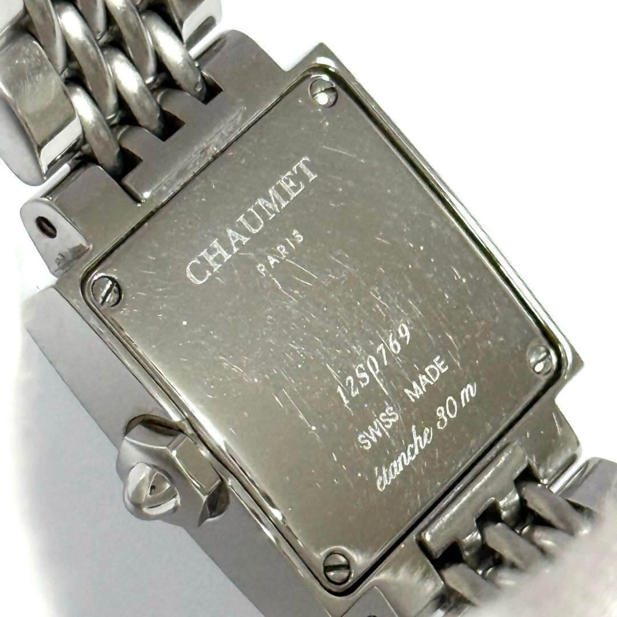 Chaumet Ladies Watch Style Carre Stainless Steel Band Square — Very Good