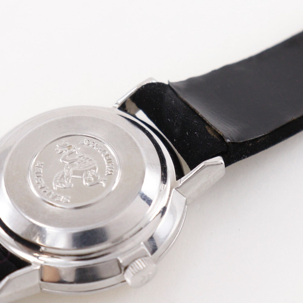 Omega De Ville 565.005 Women's Watch - Stainless Steel x Leather Strap, Silver, Automatic Movement, Analog, Silver Dial — Good