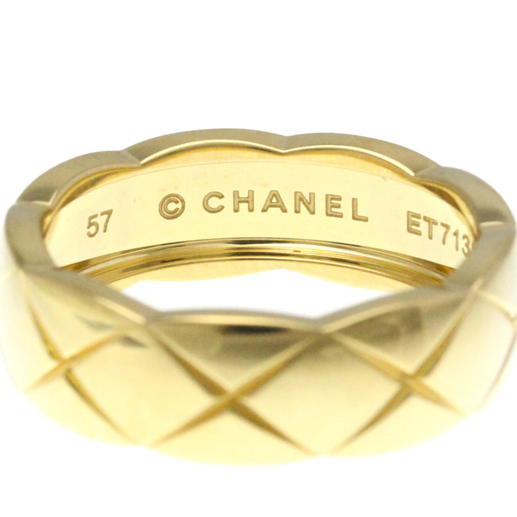 Chanel Coco Crush Ring Medium Size Yellow Gold (18K) Fashion No Stone Band Ring Gold