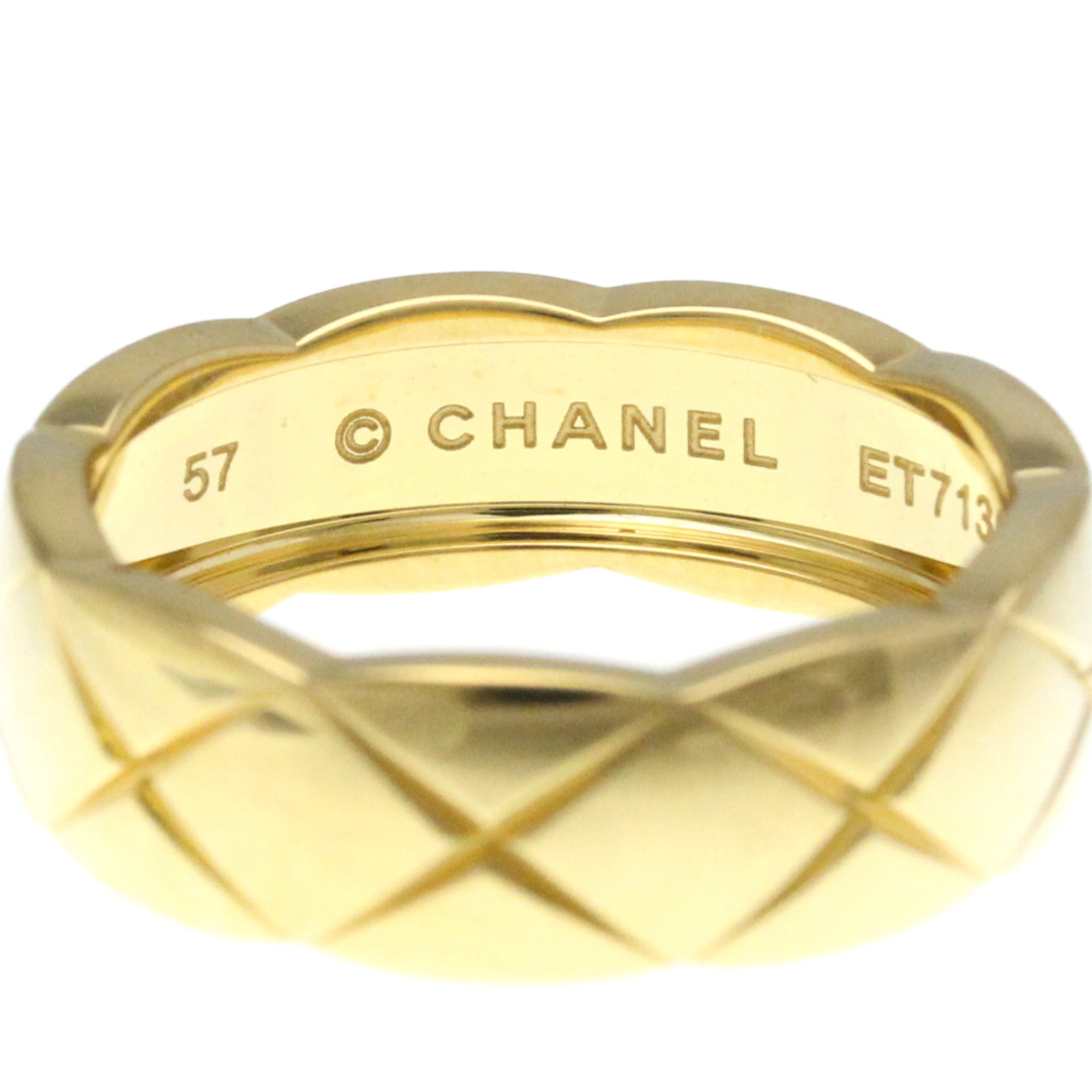 Chanel Coco Crush Ring Medium Size Yellow Gold (18K) Fashion No Stone Band Ring Gold
