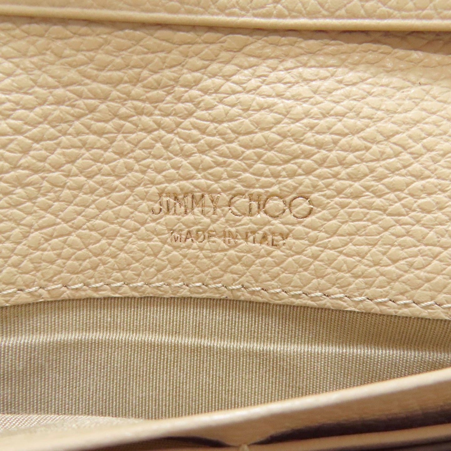Jimmy Choo Star Motif Long Wallet Leather Women's