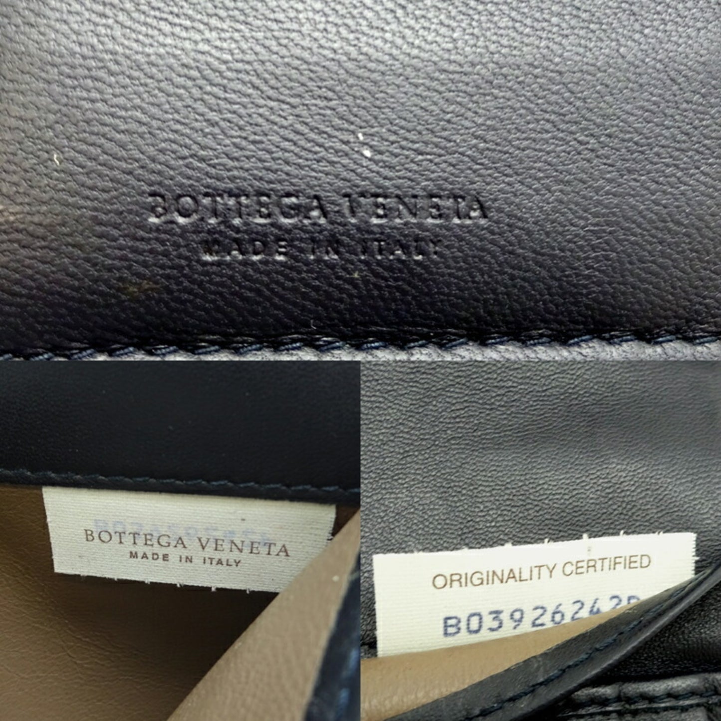 Bottega Veneta Intrecciato Cangle Long Wallet Men's 113993 Leather Black