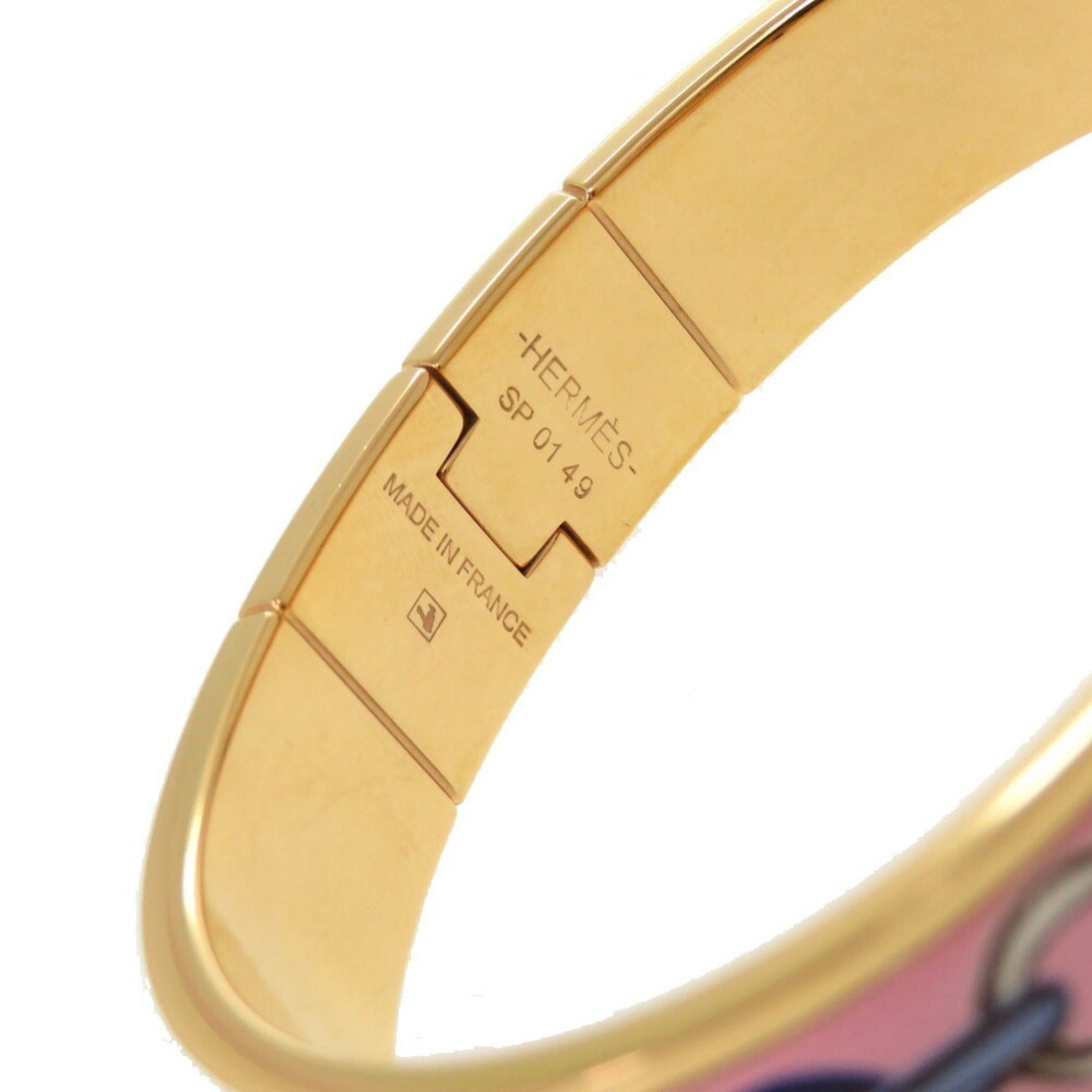 Hermes Charnier PM Bangle Metal Pink Gold Bracelet 0177HERMES — Like New