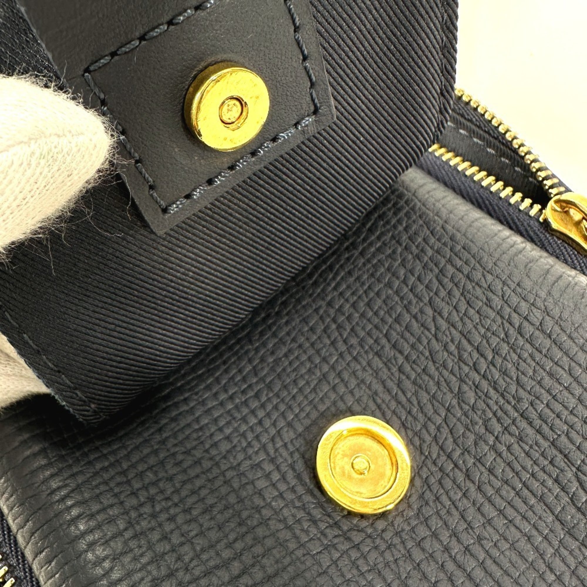 LOUIS VUITTON M81060 Monogram Denim NIGO Collaboration Double Phone Pouch Bag Pochette Crossbody Shoulder Leather Men's Women's Blue — Like New