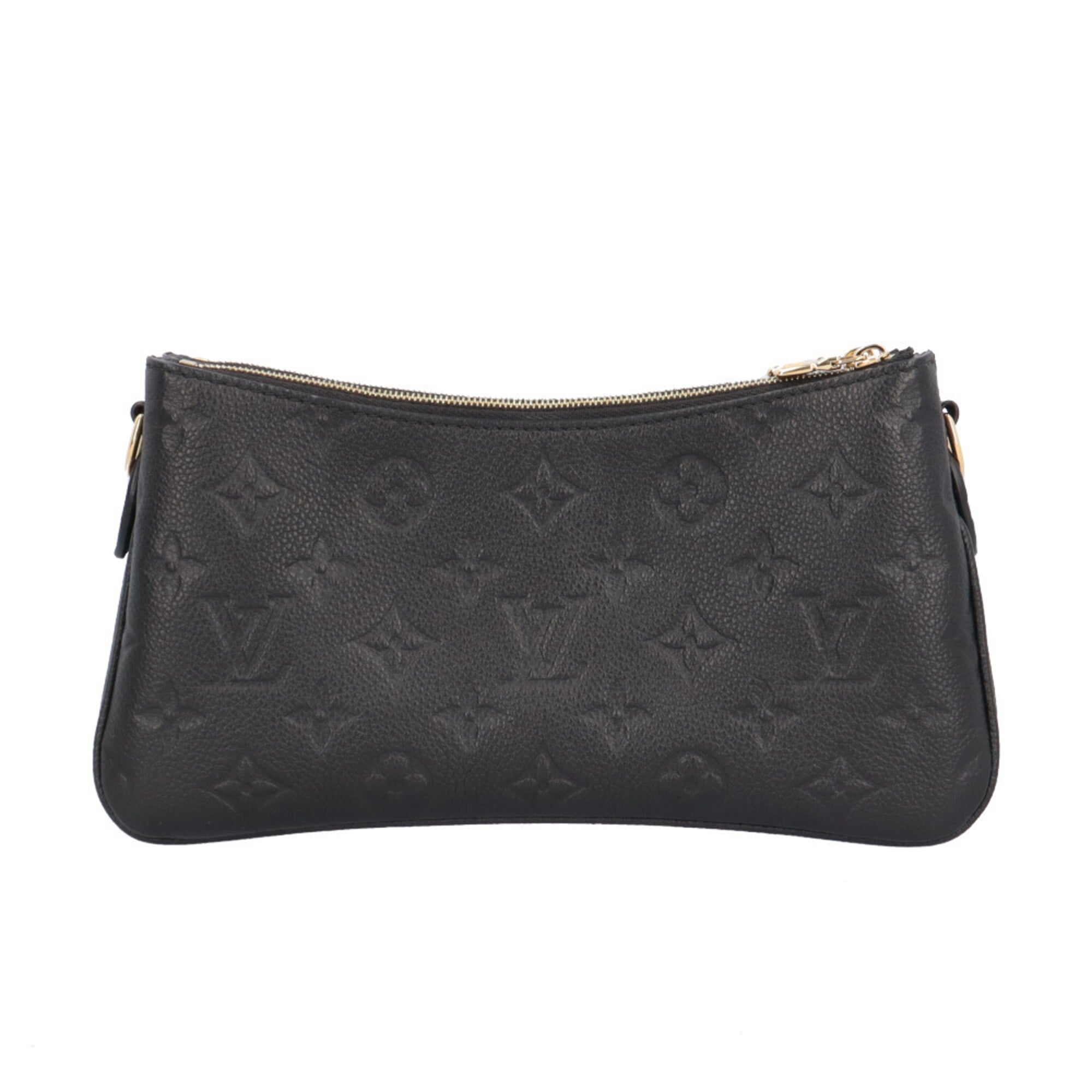 Louis Vuitton Pochette Rive Monogram Empreinte Shoulder Bag, M83301 Black, Women's LOUIS VUITTON — Like New