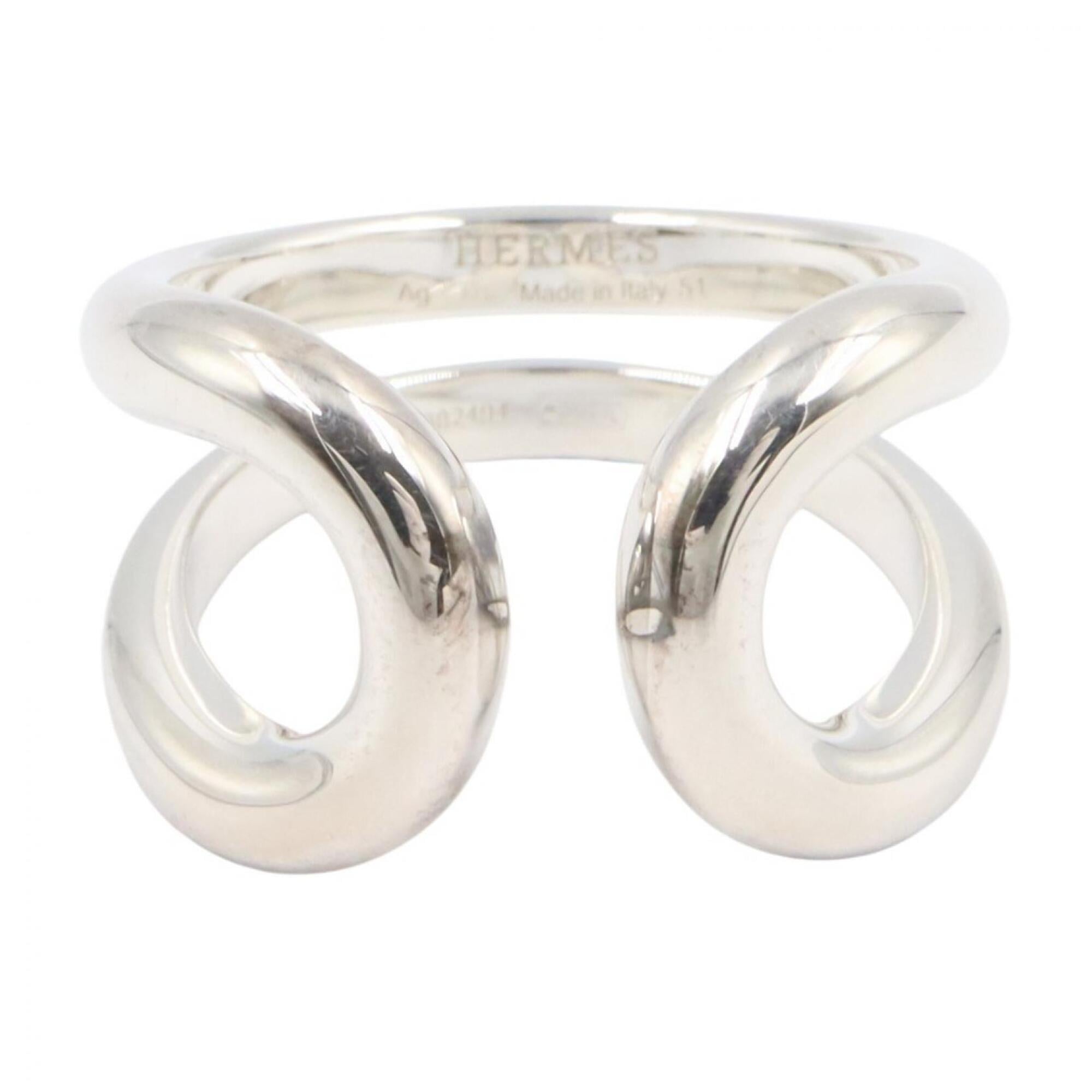 Hermes Lima Ring - Sterling Silver 925 Women's Ring/Finger Tone — New - Store Return