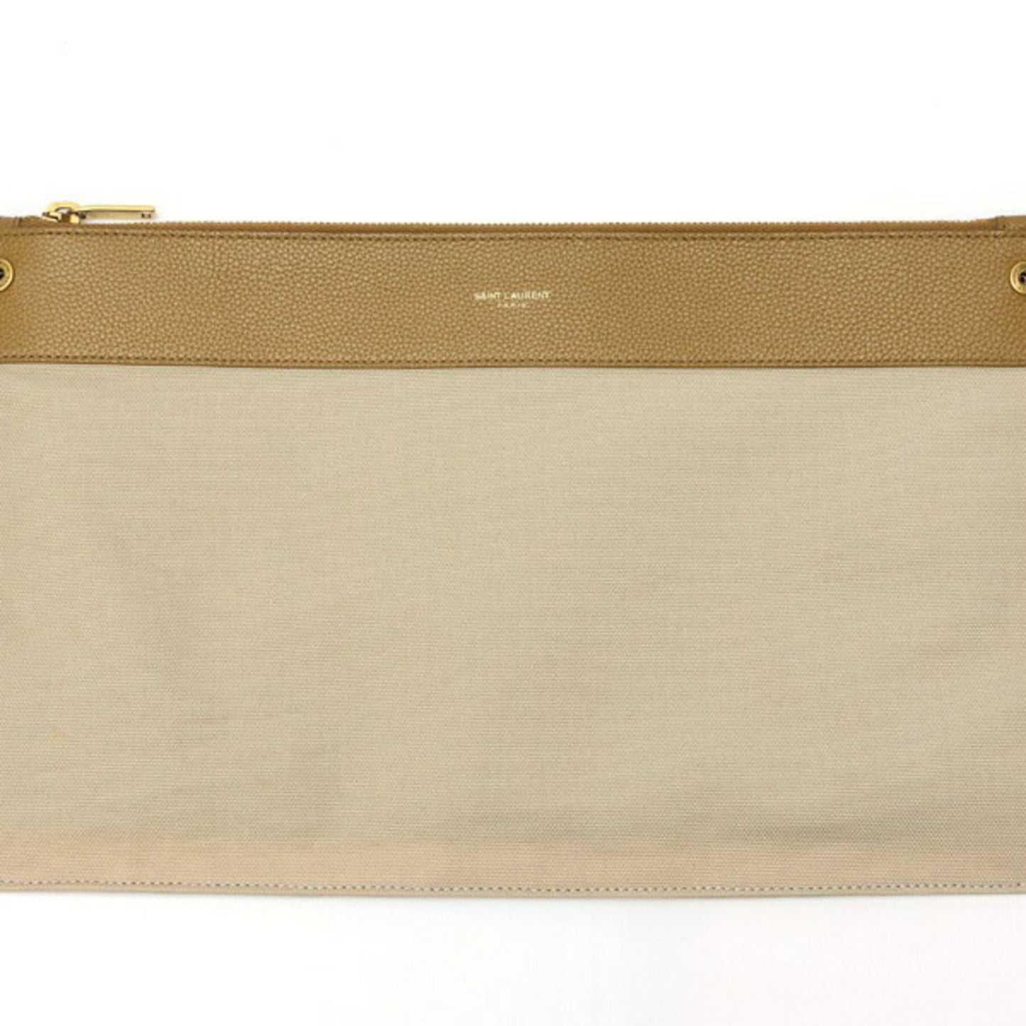 Saint Laurent SAINT LAURENT Thin Large Sac du Jour 737586 Grained Leather Camel K-158493