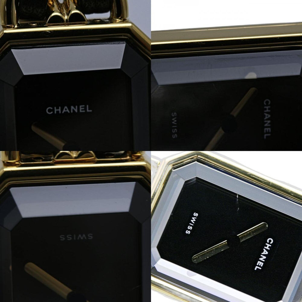 CHANEL Premiere Women's Watch, Size M, H0001 483011002, Gold Plated (GP) x Leather Strap, 130519 — Good