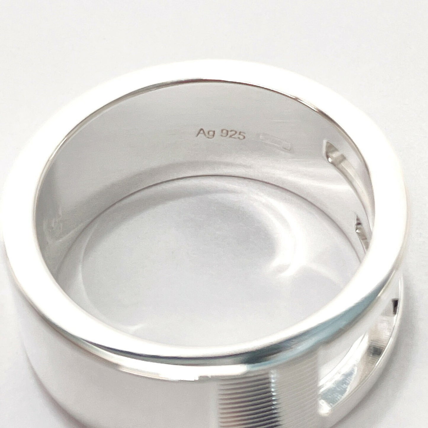 Gucci Branded Cutout G Ring/Ring Silver 925 GUCCI Women's