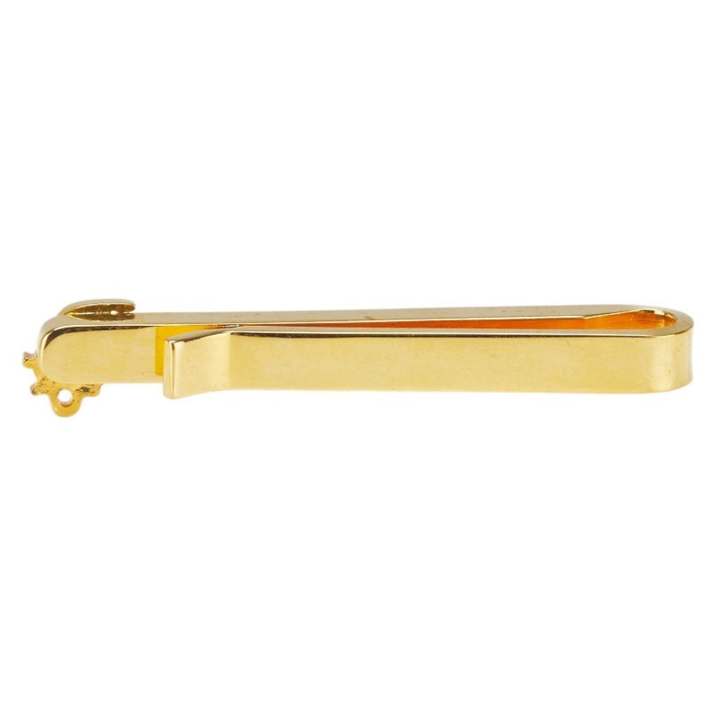 Christian Dior Dior logo tie pin, gold plated, for men.