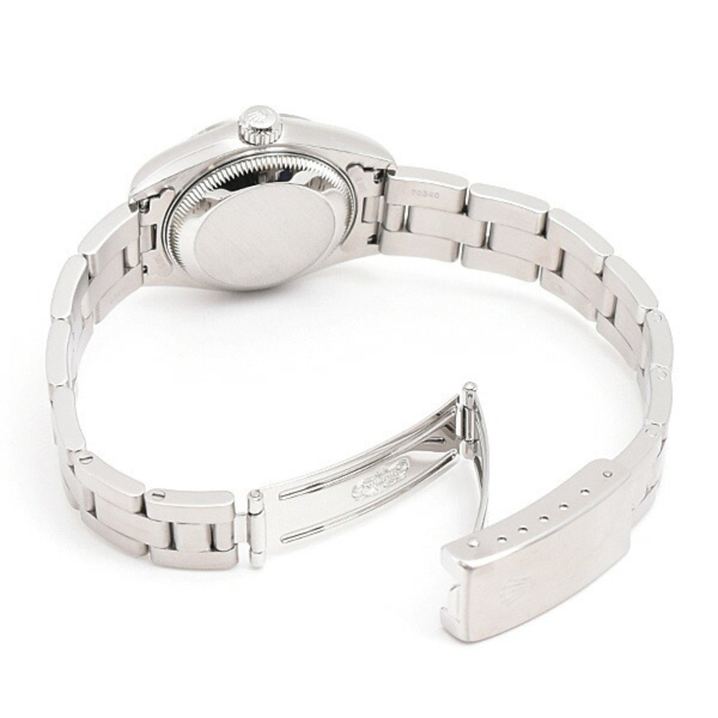 Rolex Watch Women's Oyster Perpetual Date Automatic U-number Black Dial Stainless Steel ROLEX 69160