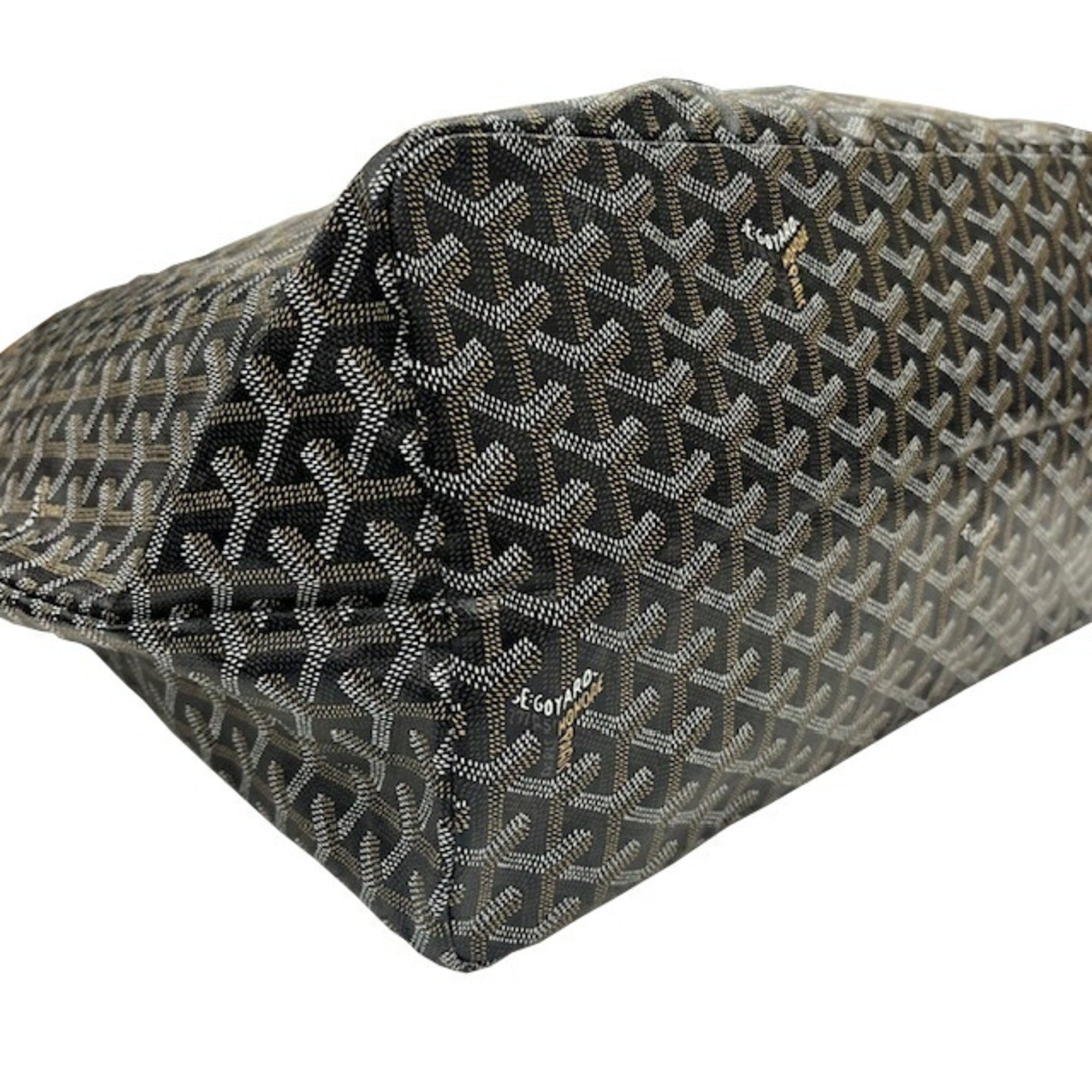 GOYARD Goyard Saint Louis GM Hulot Marcaj Custom Order Dog DOG Bulldog Black Brown Tote Bag Men's Women's