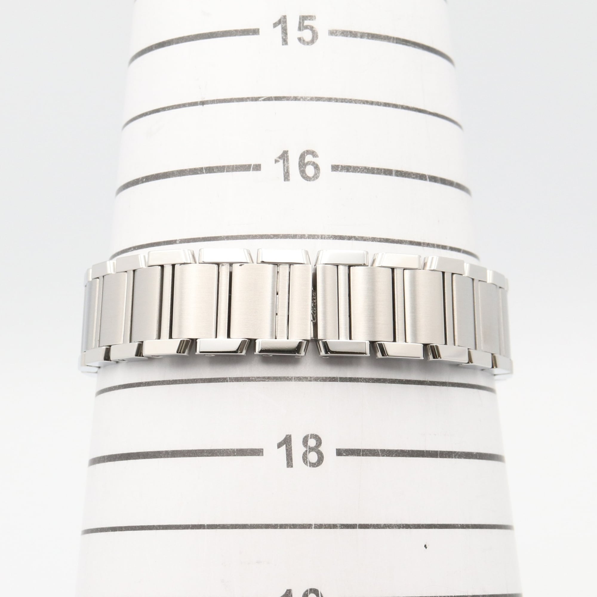 Cartier Tank Française SM Watch, Stainless Steel, Ladies, Pink/Pink Shell, W51028Q3 — Very Good