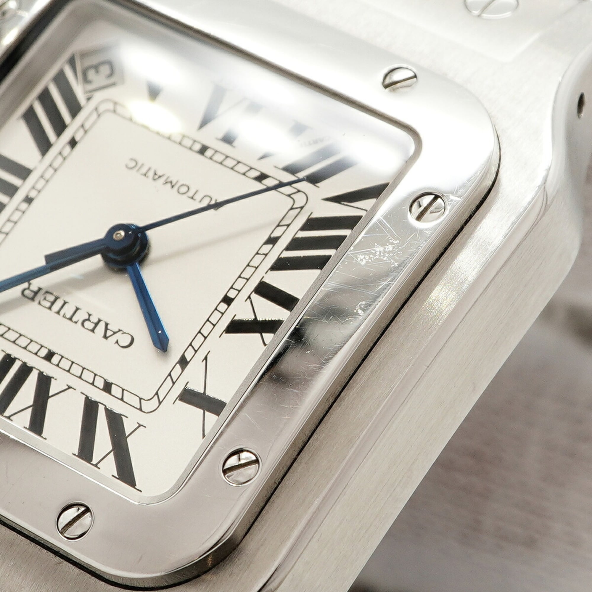 Cartier Santos Galbee XL W20098D6 Silver Dial Men's Watch — Good