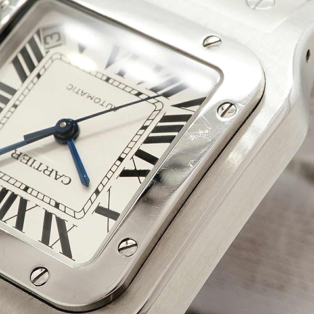 Cartier Santos Galbee XL W20098D6 Silver Dial Men's Watch — Good