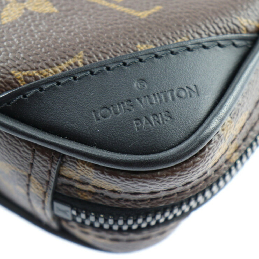 LOUIS VUITTON Solar Ray Utility Side Bag Shoulder M44477 Monogram Canvas Leather Brown Black Body Pouch Vuitton — Like New