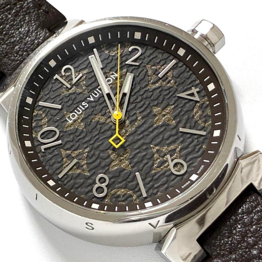 Louis Vuitton Men's Tambour Monogram Watch 39mm — Very Good