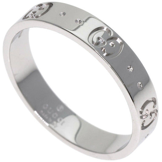 Gucci GG Icon #19 Ring in 18K White Gold for Women