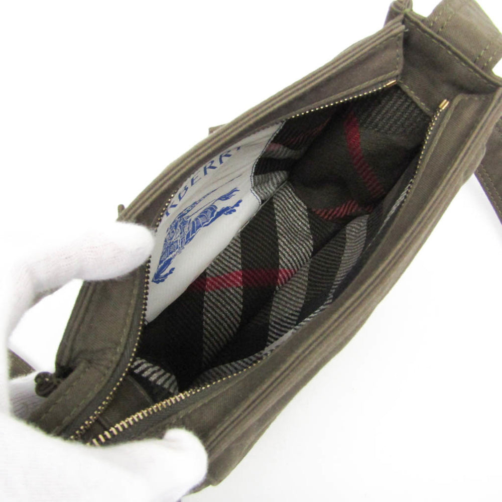 Burberry Mini Trench Tote 8092089 Men,Women Cotton Canvas Shoulder Bag Khaki — Like New
