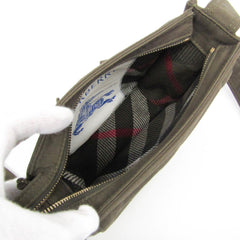 Burberry Mini Trench Tote 8092089 Men,Women Cotton Canvas Shoulder Bag Khaki — Like New