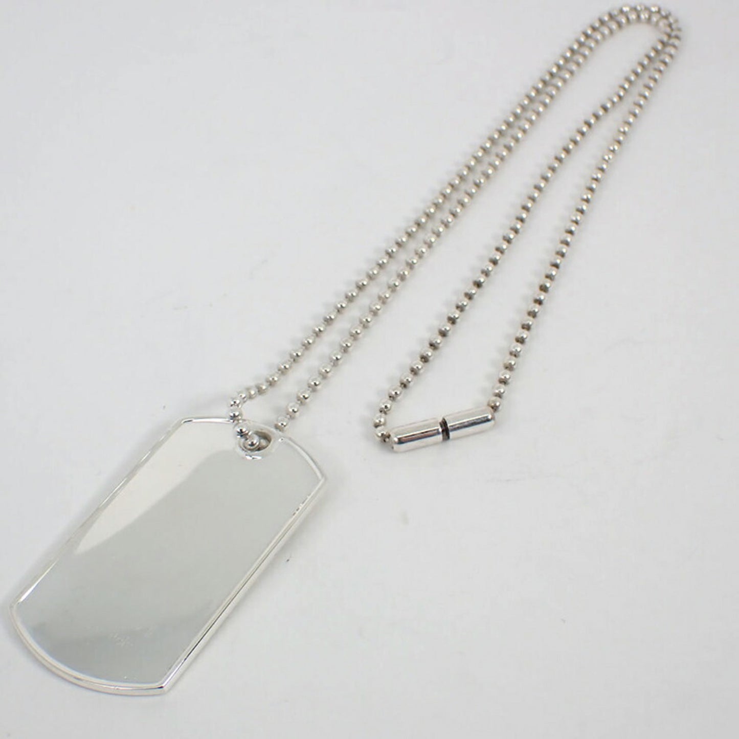 GUCCI SV925 DOG tag pendant necklace