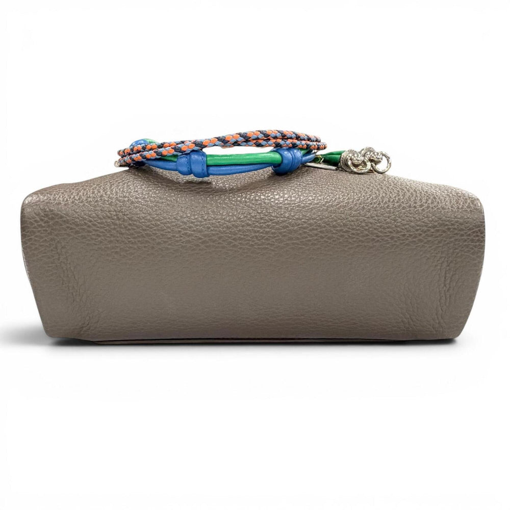 PRADA 2VH181 Triangle Logo Trick Charm Vitello Daino Leather Shoulder Bag, Greige, Made in Italy, Women's, Comes with Dust Highly Recommended! — Like New
