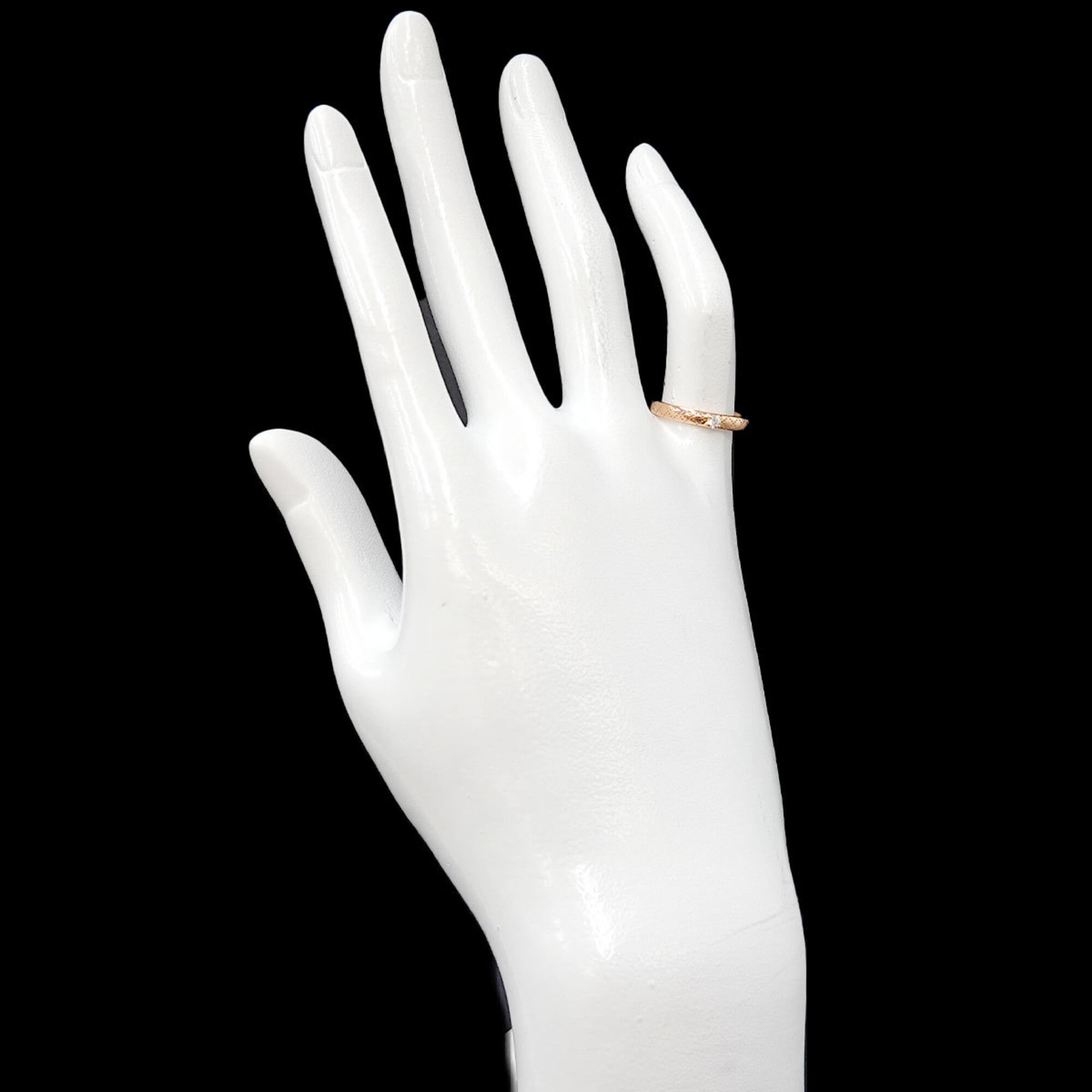 Gucci Diamantissima #8 Diamond Ring, 18K PG Pink Gold 750 — Like New