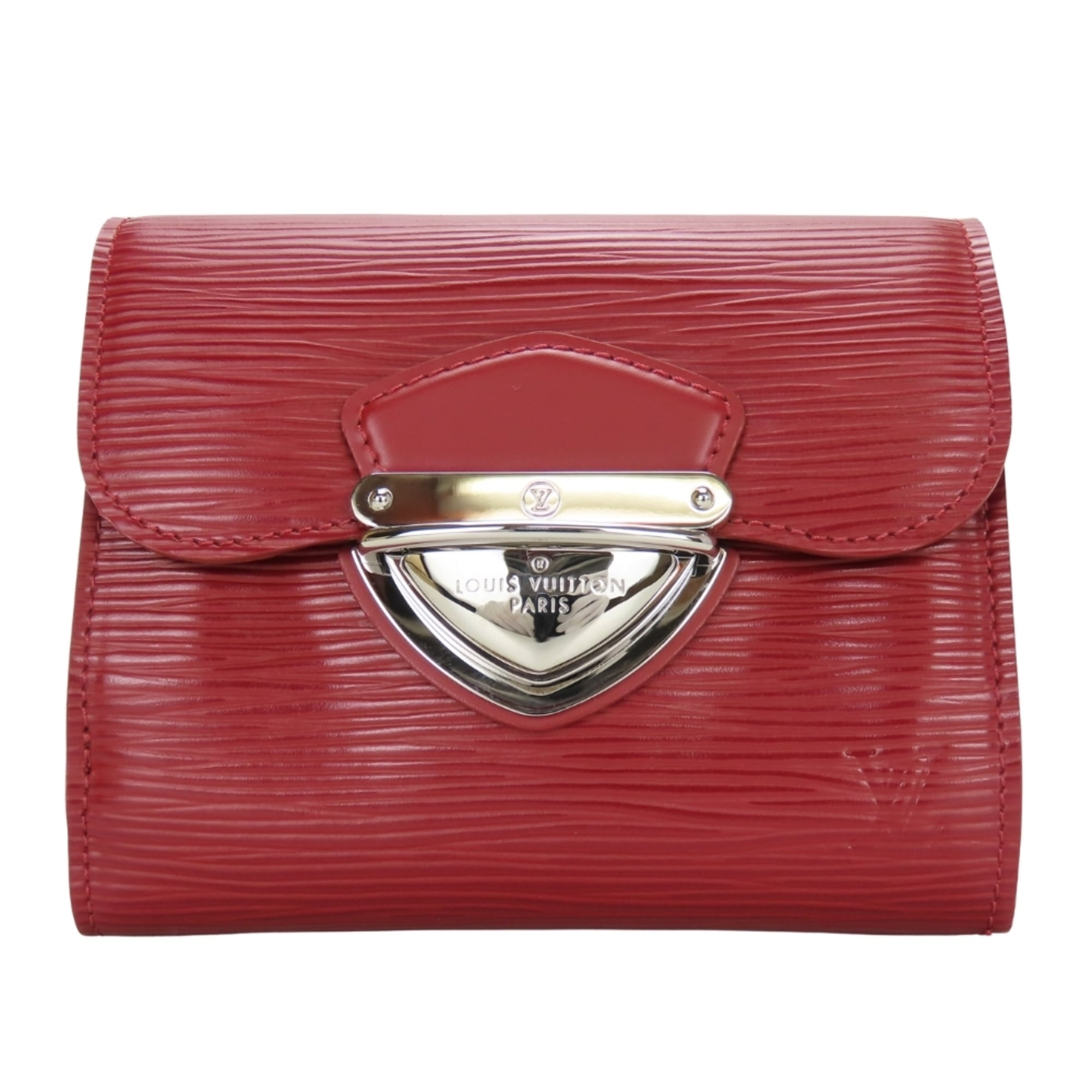 Louis Vuitton Portefeuille Joy Tri-fold Wallet M6658M Epi Leather Ruby with Silver Hardware Women's LOUIS VUITTON