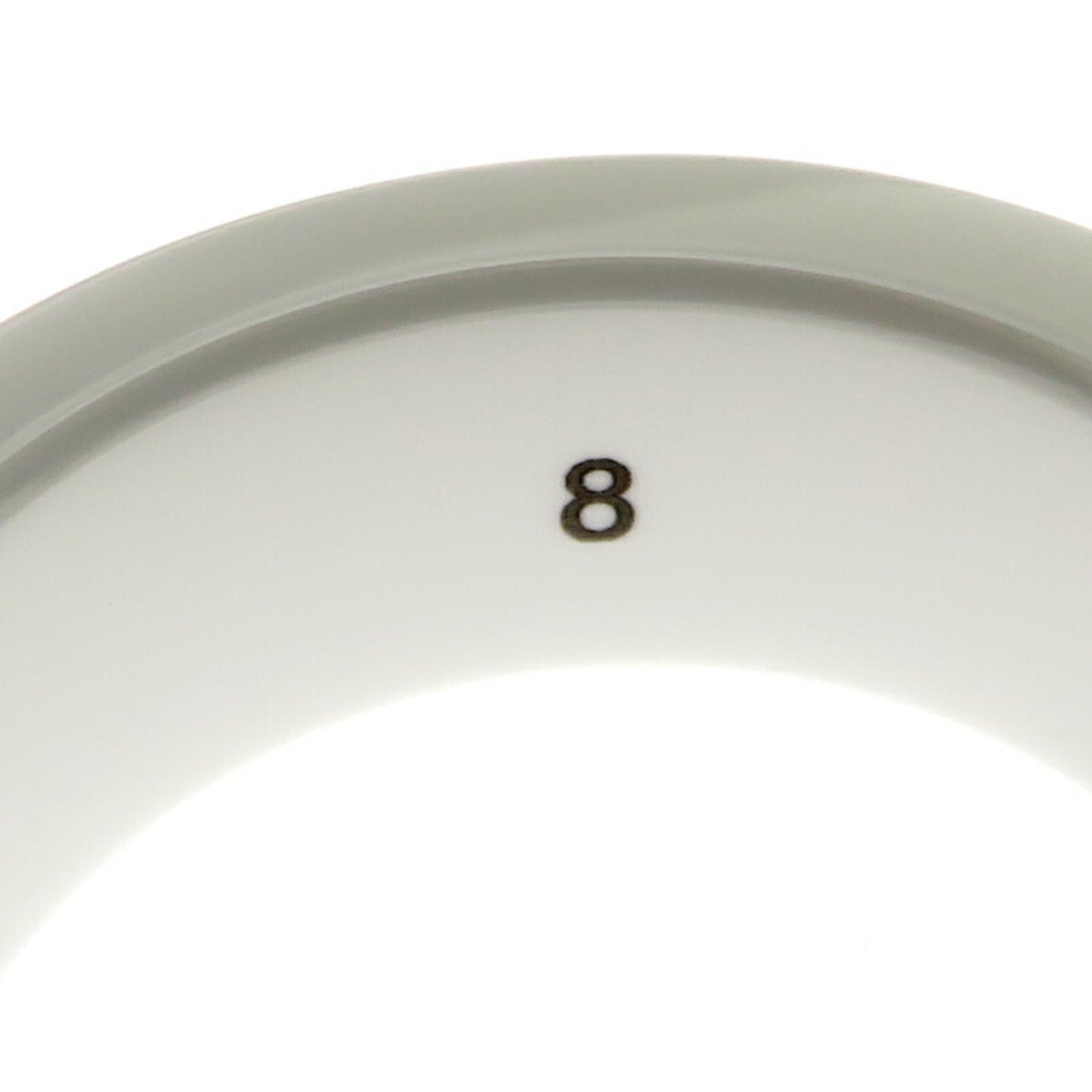 Gucci Icon Women's Ring, White Ceramic, Size 8