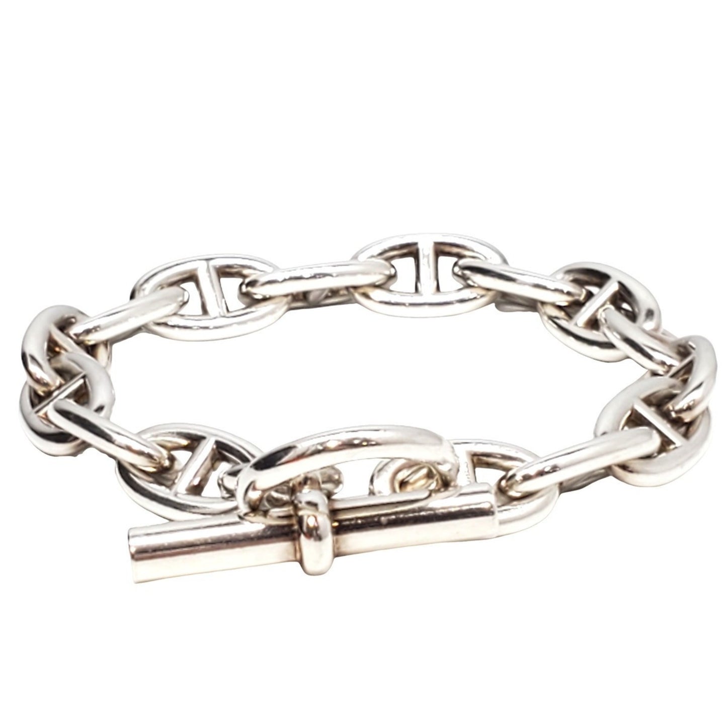 HERMES Chaine d'Ancre GM 22AW165957 Silver Bracelet, Sv.925, 15-link, Anchor Chain, SILVER, Men's/Women's, Kaizuka Store, ITWC77M6VI00 RK2475D