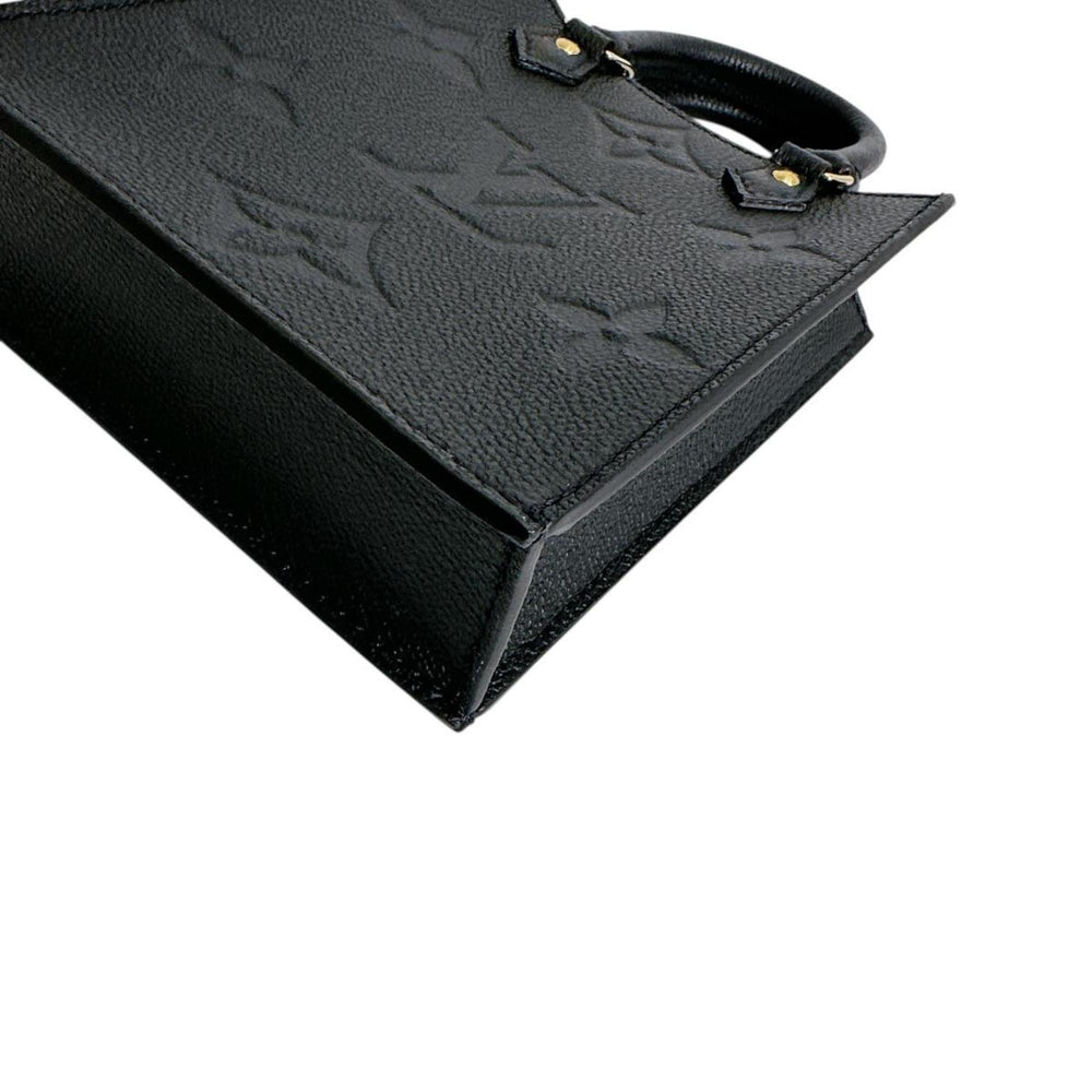 Louis Vuitton Petite Sac Plat Monogram Empreinte Shoulder Bag M81417 Black — New - Store Return