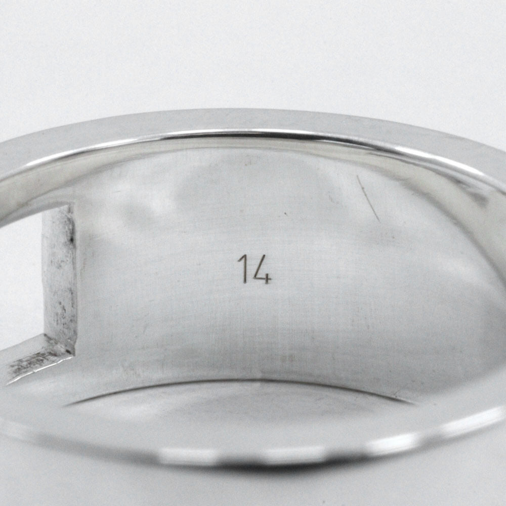 Gucci Branded G Ring, Size 13, 925 Sterling Silver, Approx. 7.9g, Women's, I213023109 — Like New