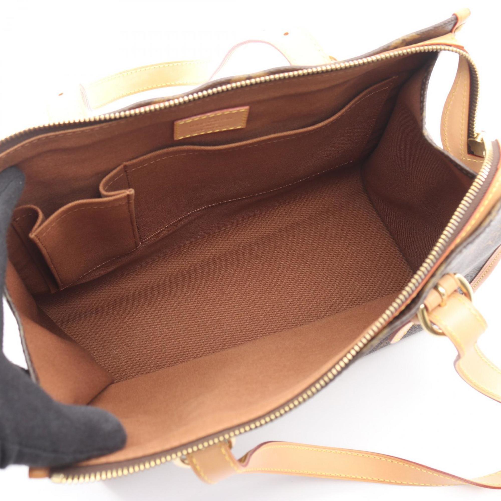 Louis Vuitton Popincourt Au Tote Bag, Coated Canvas and Leather, Monogram, Women's, Brown, M40007