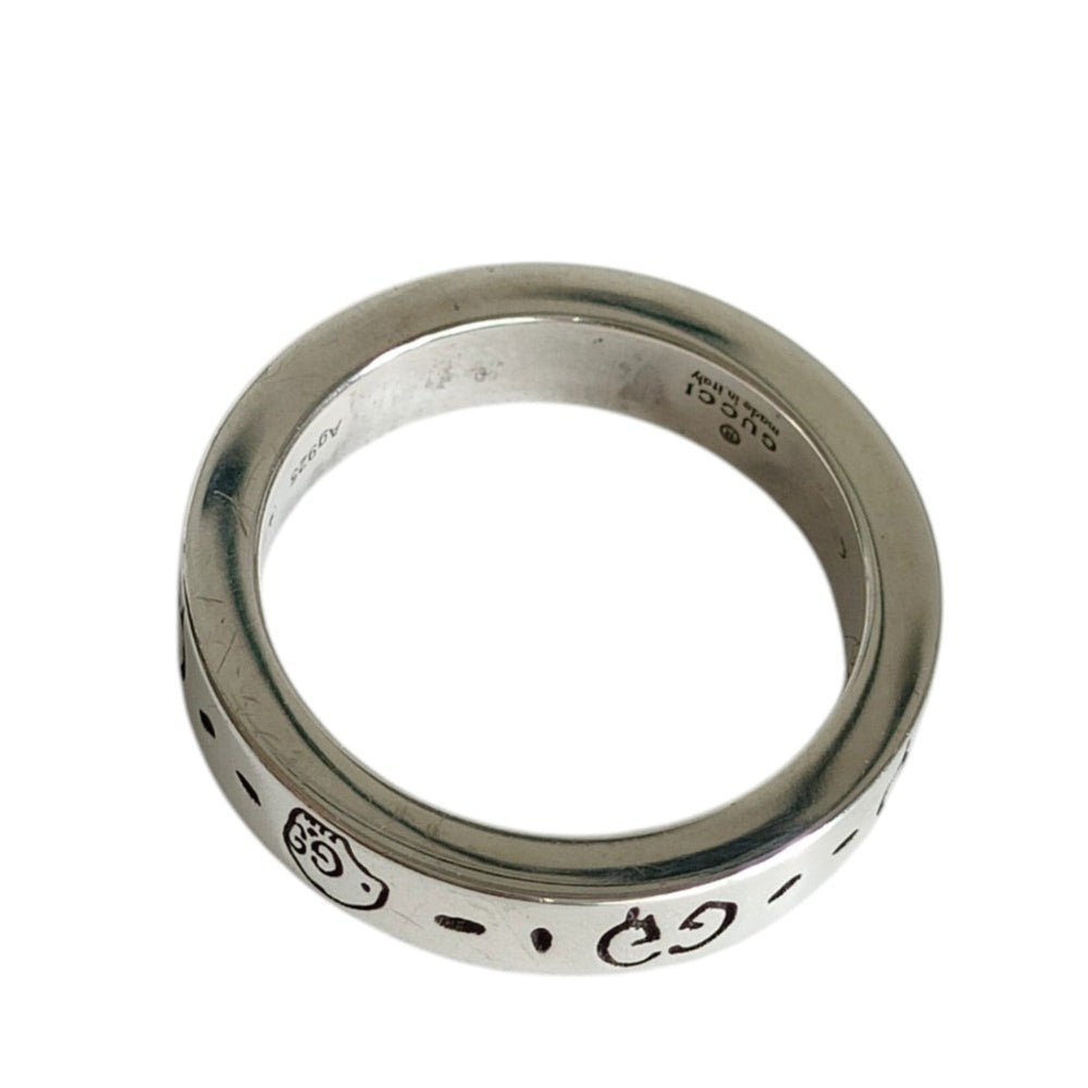 GUCCI 925 Ghost Skull Ring, Silver, Men's and Women's Accessory — Like New