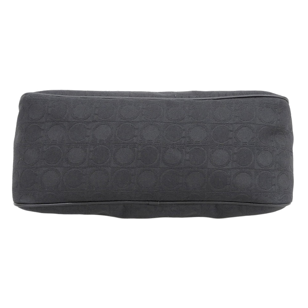 Salvatore Ferragamo Gancini Semi-Shoulder Bag for Women, Black, AU-21 3834. (Shoulder bag, black, women's) — Like New