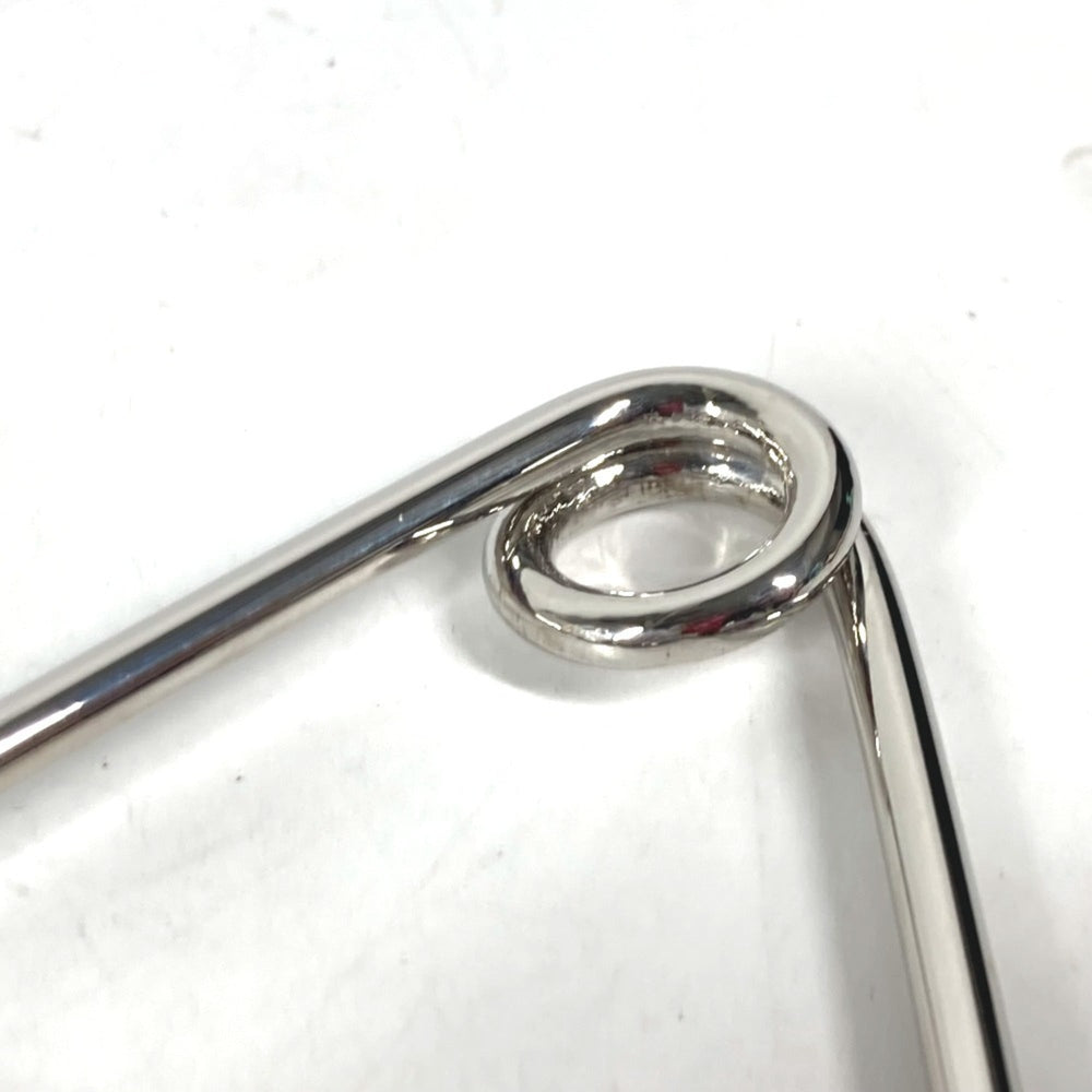 LOEWE 111.19.043 17A Rose Mechano Pin Brooch Metal Leather Women's Silver Similar MO-241208-15 — Like New