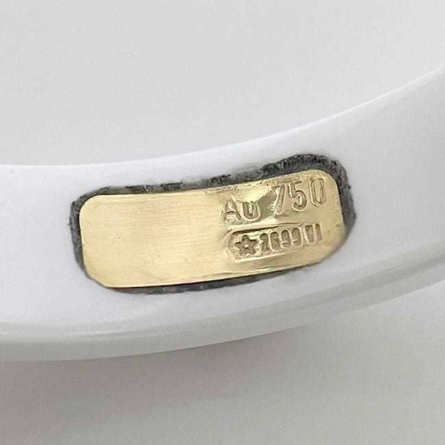 Gucci Icon Ring f-22977 White Yellow Gold Interlocking 679262 J85V5 8062 JP11 750 Ceramic GUCCI GG 18K Women's YG