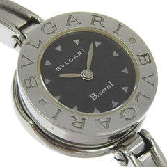 BVLGARI Bzero1 Watch, BZ22SS, Stainless Steel, Quartz Movement, Analog Display, Black Dial, Women's — Good