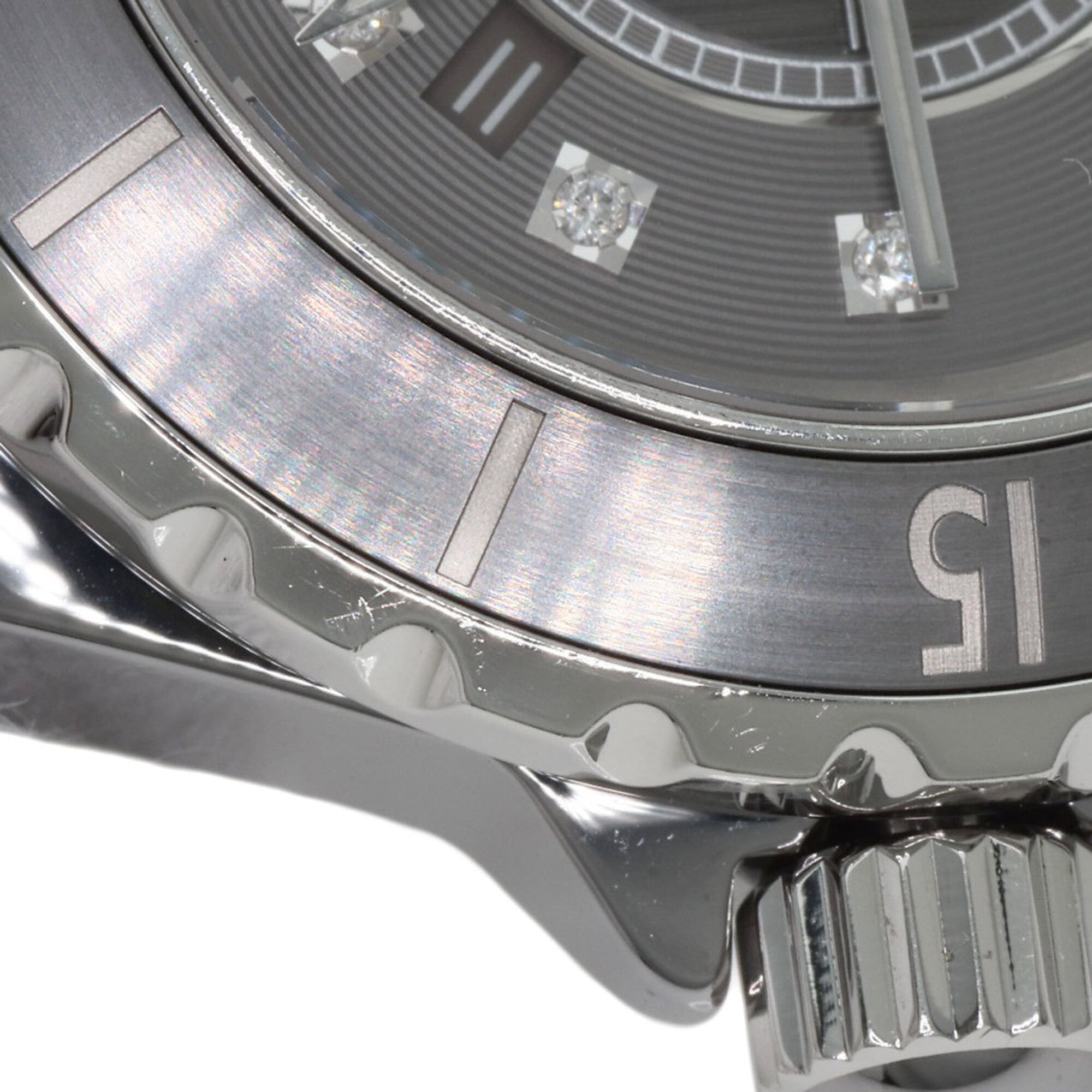 CHANEL H3241 J12 33mm Chromatic 12P Diamond Watch in Titanium Ceramic/Titanium Ceramic for Women — Very Good