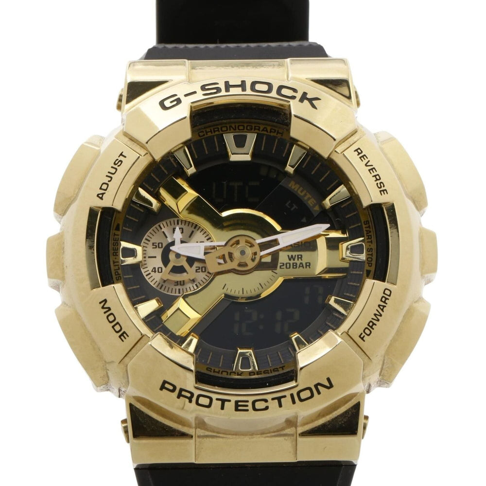 CASIO G-SHOCK Metal Covered 110 Series GM-110G-1A9JF Gold Black Stainless Steel x Resin Men's Analog-Digital Watch — Good
