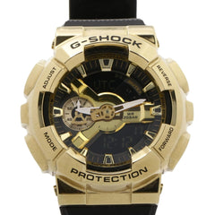 CASIO G-SHOCK Metal Covered 110 Series GM-110G-1A9JF Gold Black Stainless Steel x Resin Men's Analog-Digital Watch — Good