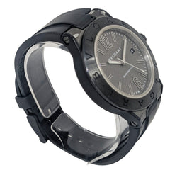 BVLGARI Diagono Magnesium Date Ceramic Gray Dial Rubber Black Automatic Men's Watch DG41SMC — Good