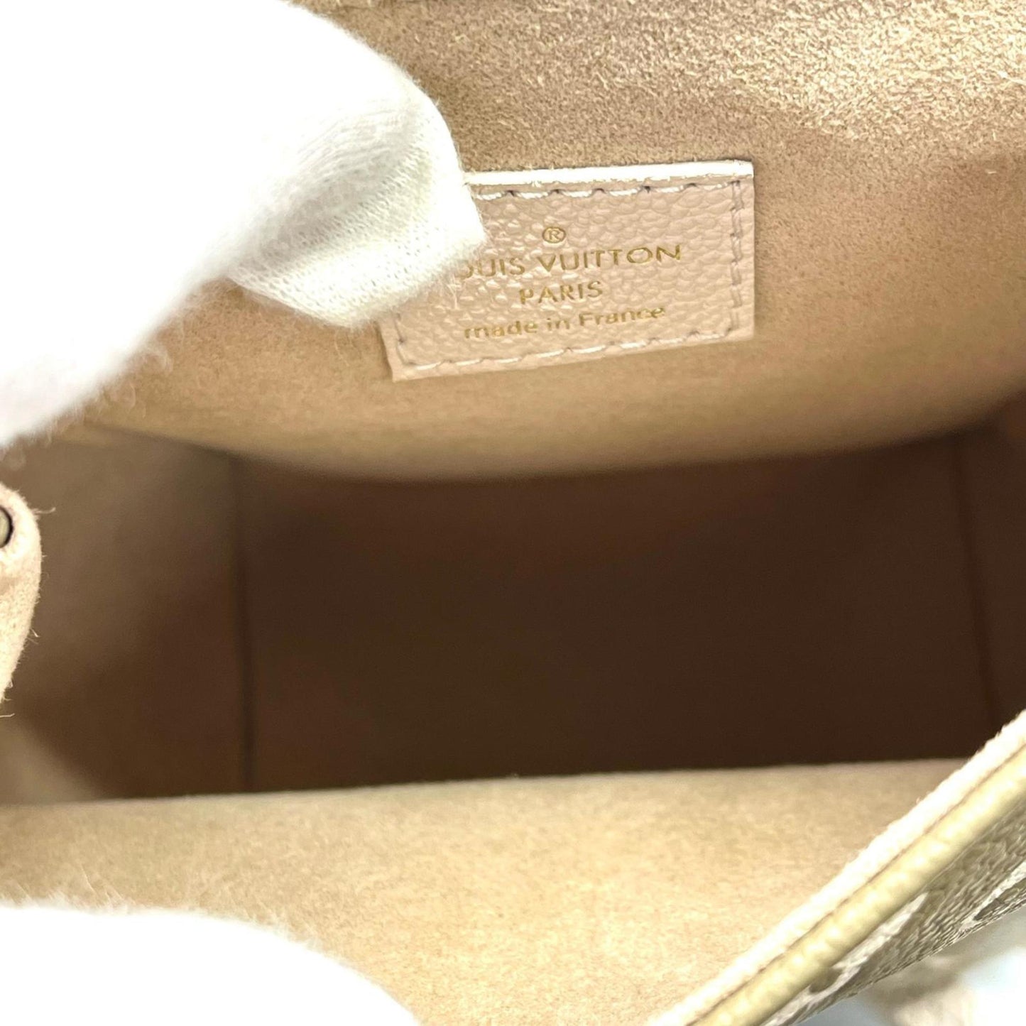 Louis Vuitton Tiny Backpack M81351 Monogram Empreinte Khaki/White Women's