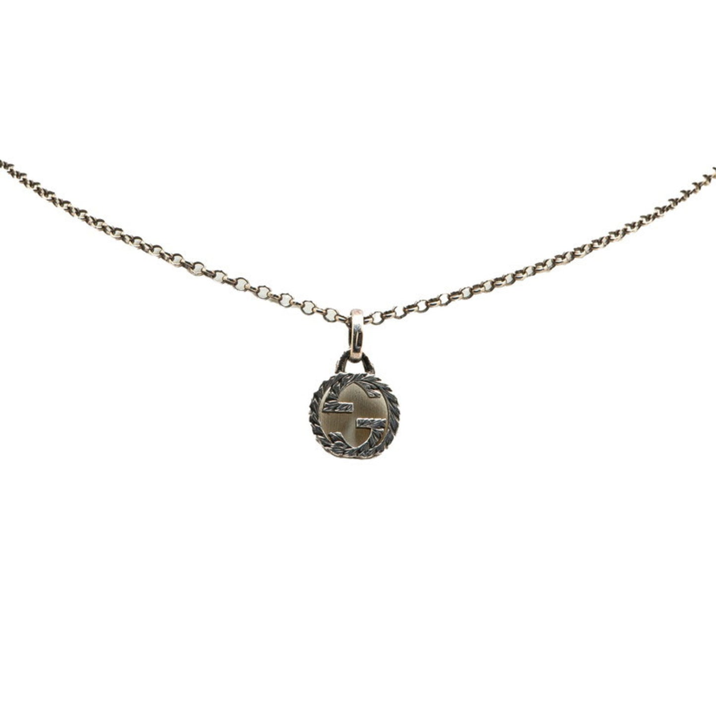 Gucci Interlocking G Necklace SV925 Silver Women's GUCCI