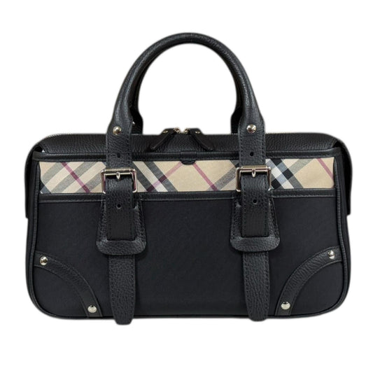 Burberry Nova Check Handbag Canvas Black Women's BURBERRY