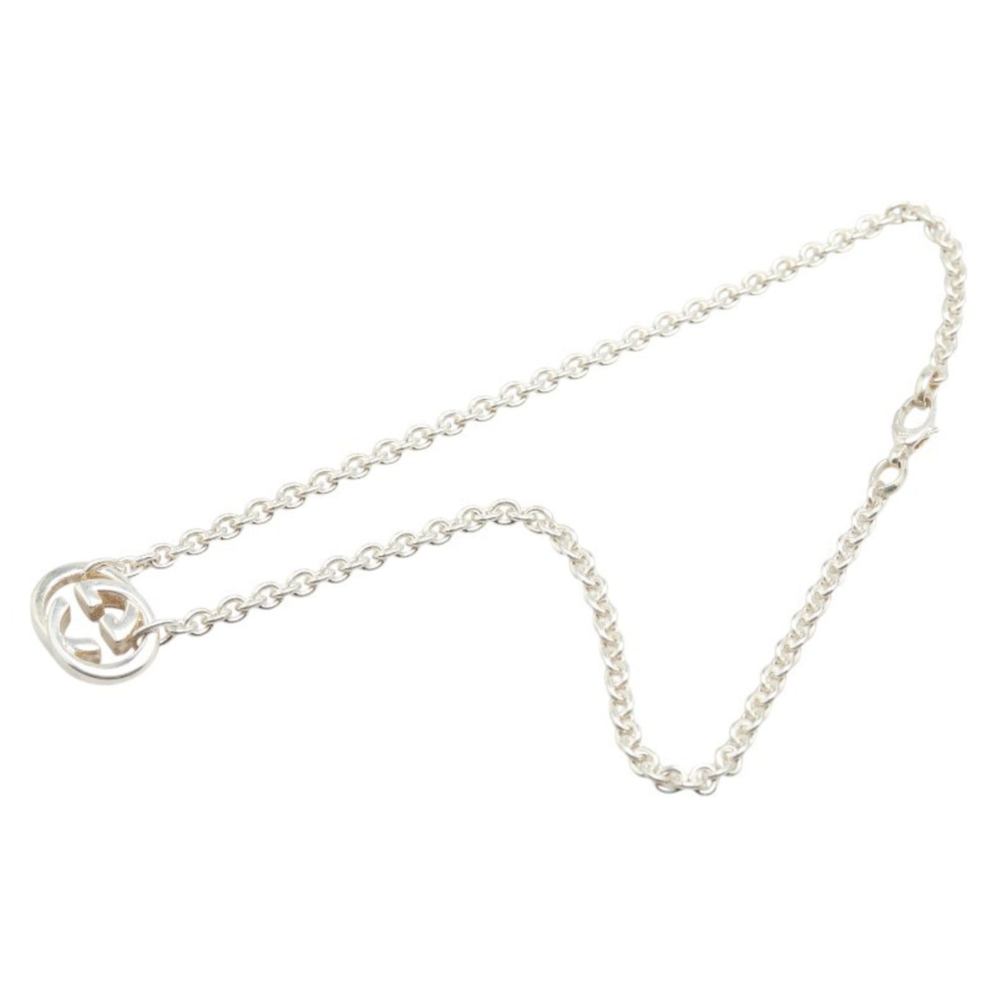 Gucci Interlocking G Chain Necklace 190489 J8400 8106 SV925 Silver Women's GUCCI