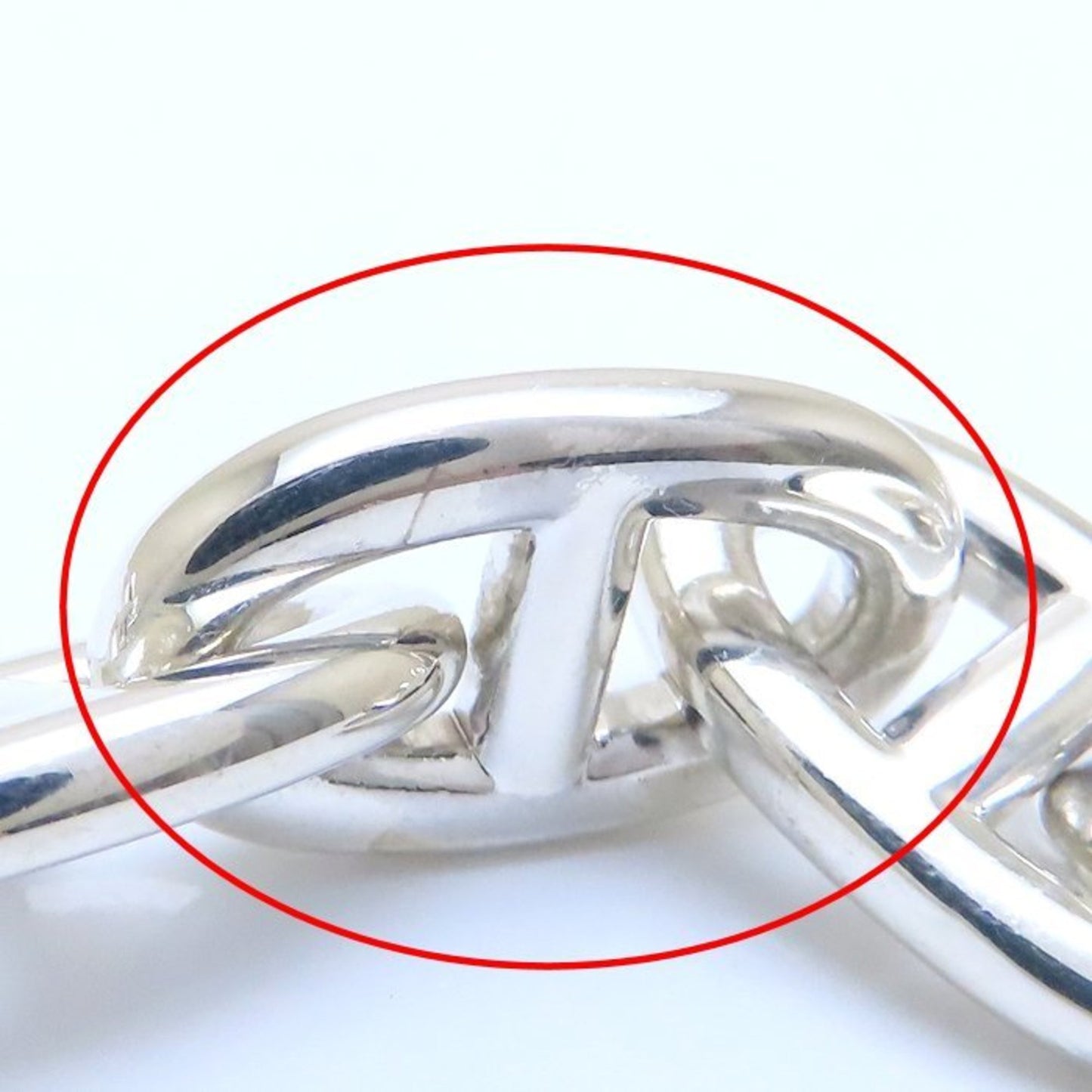 HERMES Chaine d'Ancre TGM Bracelet 12 links Silver 925 294039