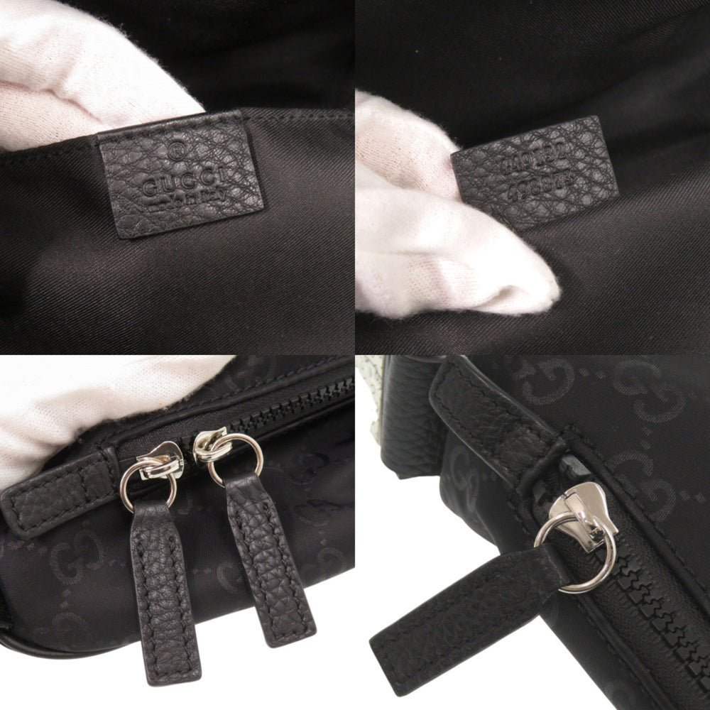 Like new Gucci GG nylon black shoulder bag 0637 GUCCI — Like New