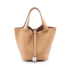 Hermes Picotin Lock PM Handbag, Leather, Taurillon Clemence Women's, Beige — New - Store Return