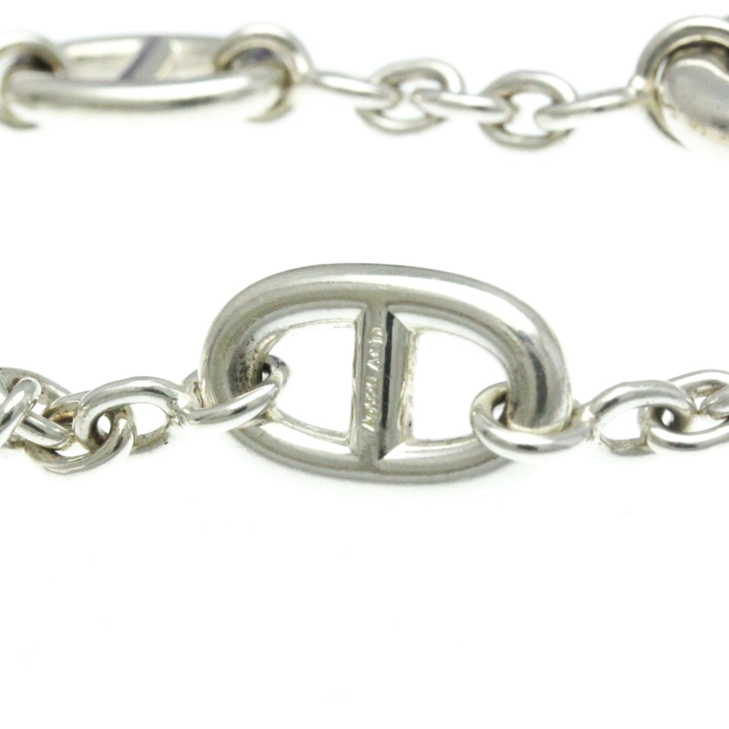 Hermes Chaine D'ancre Farandole Bracelet Silver 925 No Stone Charm Bracelet Silver